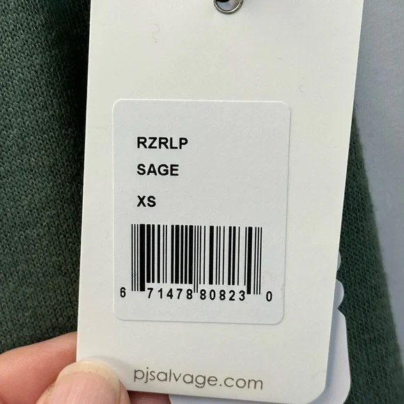 PJ Salvage Elastic Waist Lounge Sleep Pants - Sage Green - RZRLP - Picture 8 of 9